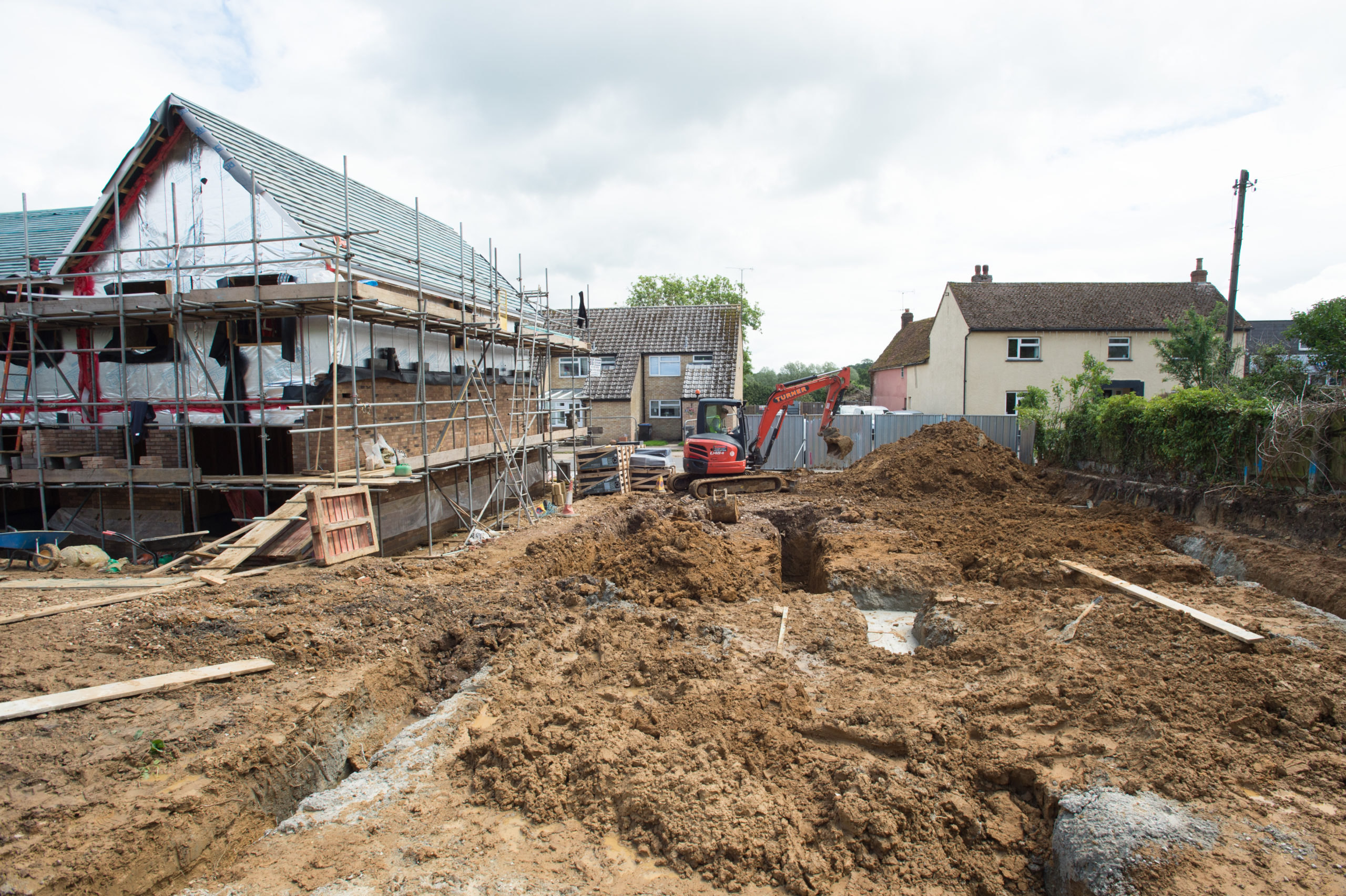Four New Build Houses Finished In Hare Street Hertfordshire