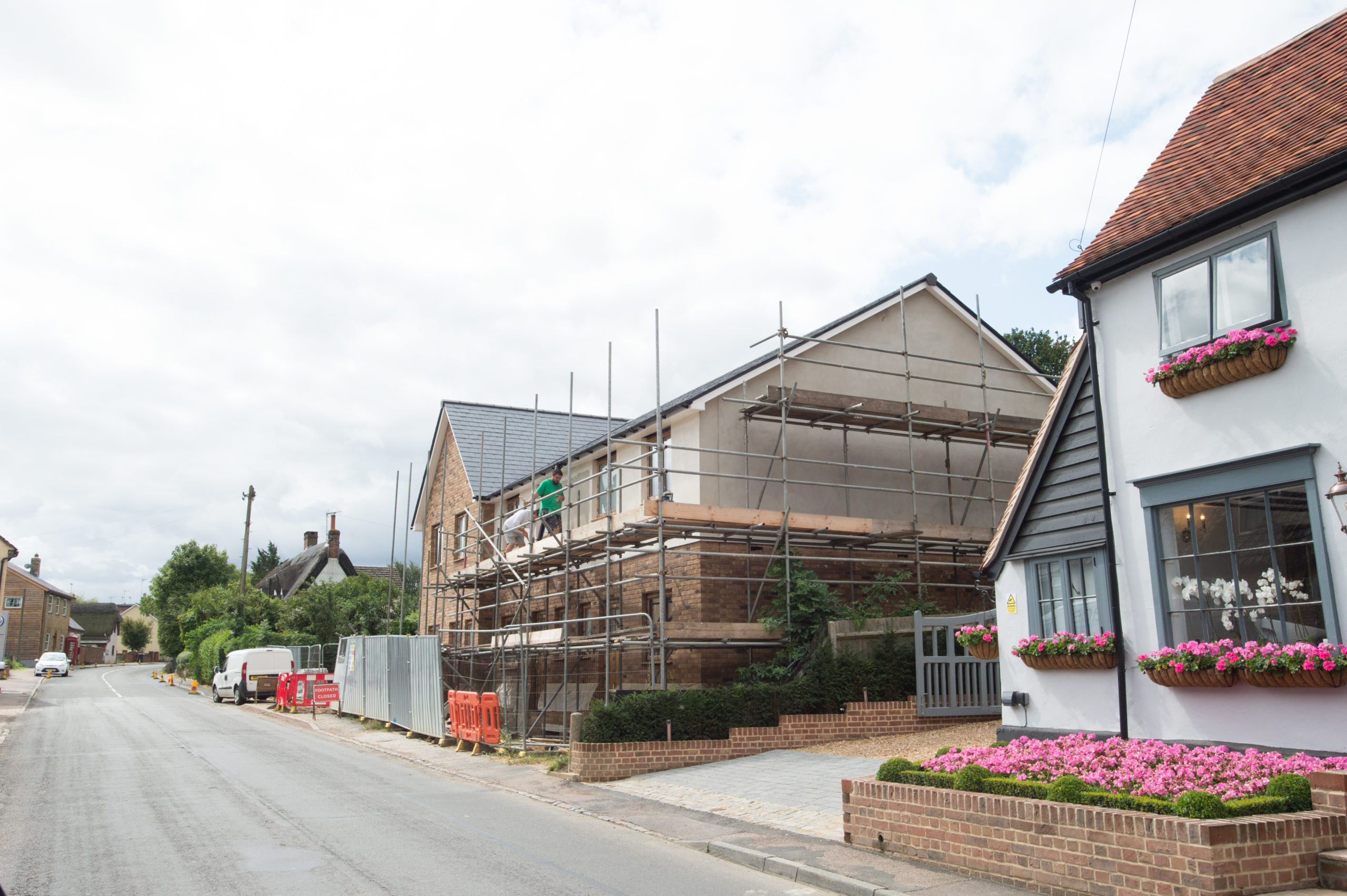 Four New Build Houses Finished In Hare Street Hertfordshire