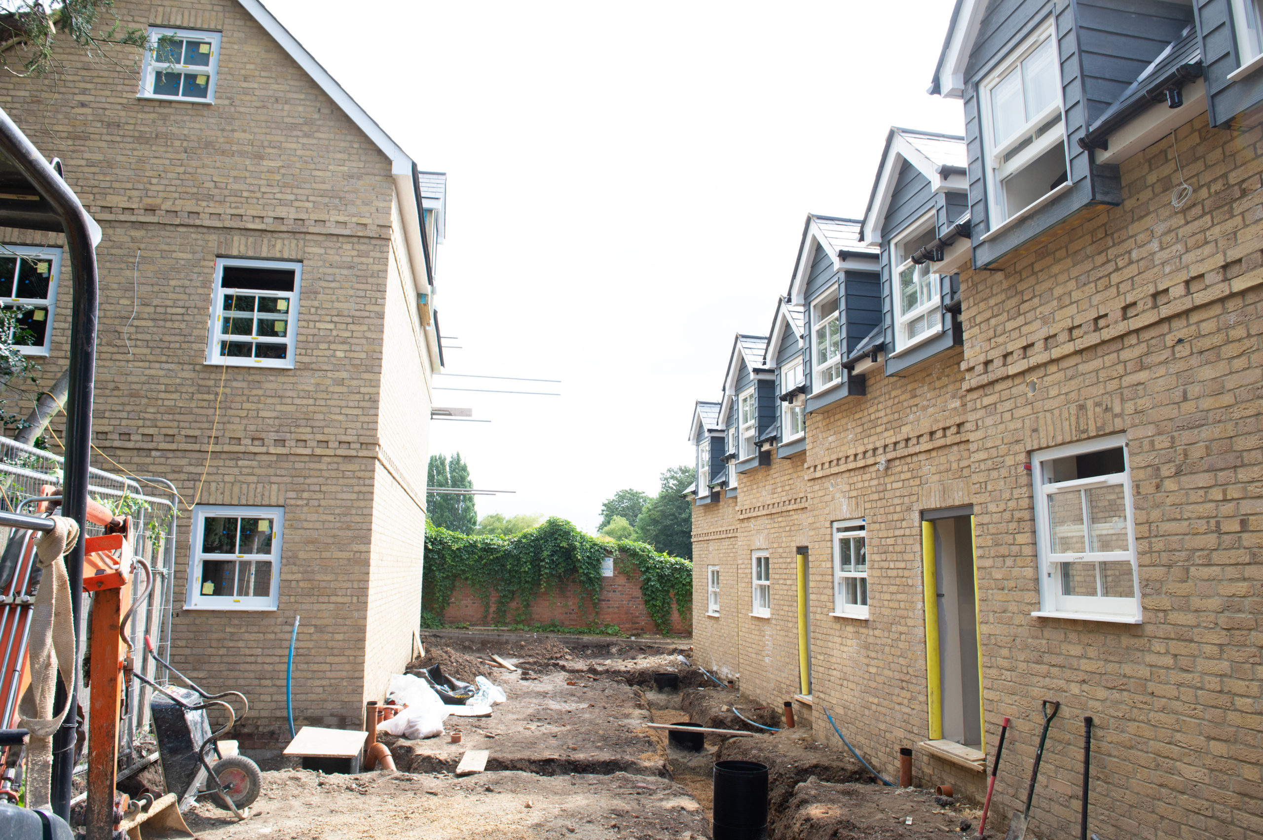 New Build homes Progress at Ambassador Square Cheshunt Herts